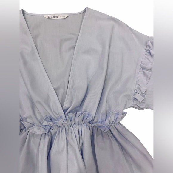 Zara Basics Ruffle Blouse - Picture 3 of 3